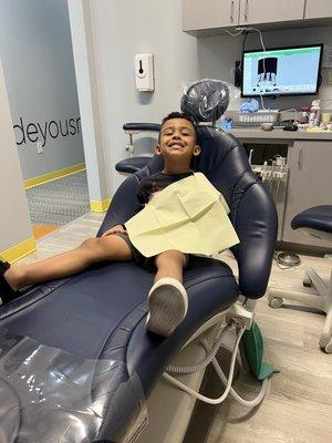 All smiles after his cleaning.  Who knew!