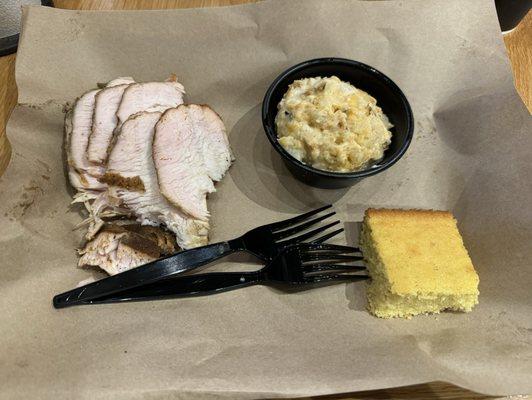 Turkey and cheesy potatoes