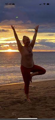 One of my favorite yoga teachers of all time, Jennifer Jamieson at a yoga retreat in Costa Rica.