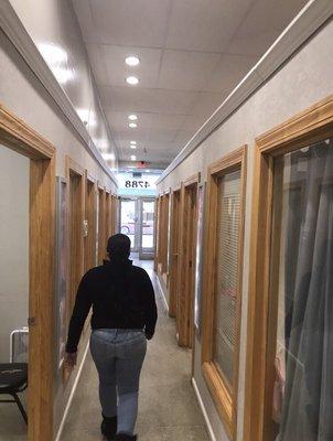 7 March 2019 - entering inside from the back entrance.