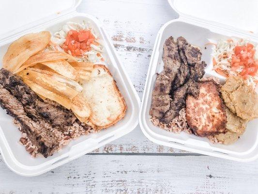 Carne asada platters