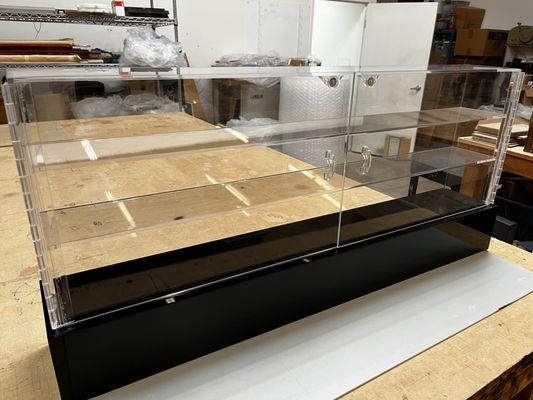 Custom display cases made to your specs