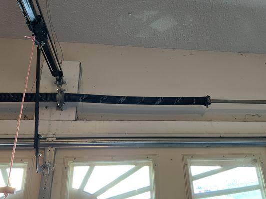 Freshly repaired spring