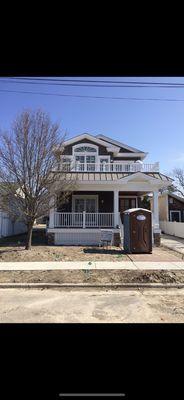 This is a picture of the tree that protected our view from the telephone poles out front