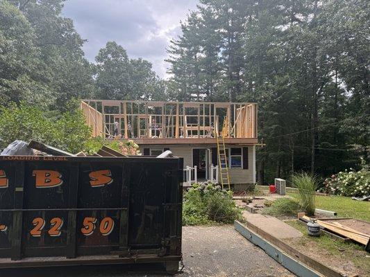 Second floor addition start