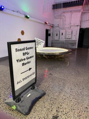 Enter the building either at "Door 3" or on the South side of the building next to Norseman.