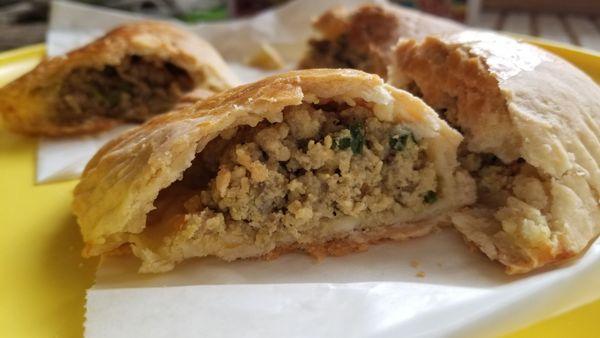 Beef & Cheese and Chicken meat pies