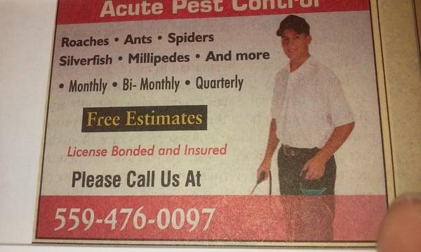 Acute Pest Control