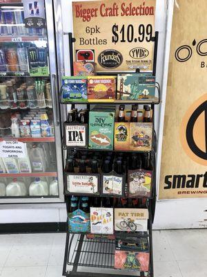 Tiny craft beer selection