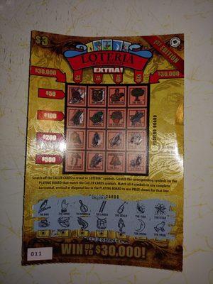 Nope, it isn't a winner, didn't have the deer.