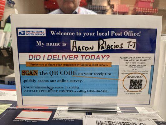 No you did not, Aaron.