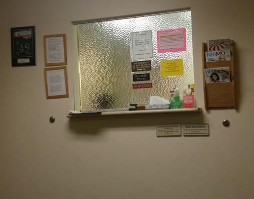 Should have a sign that saids "Sign in and sit your ass down. We will get to you before we close."