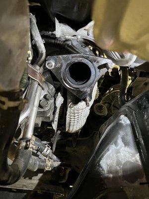 Broken/stripped hardware from the other shop Eric fixed.