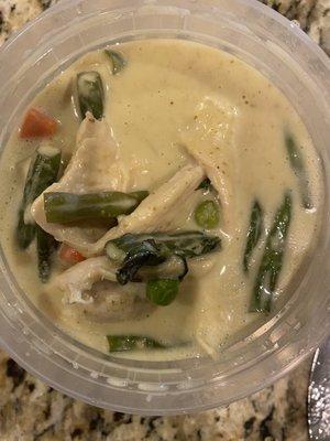 Chicken green curry