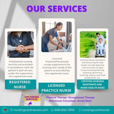 Services we offer