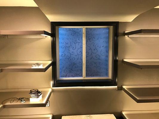 Residential decorative window film installation