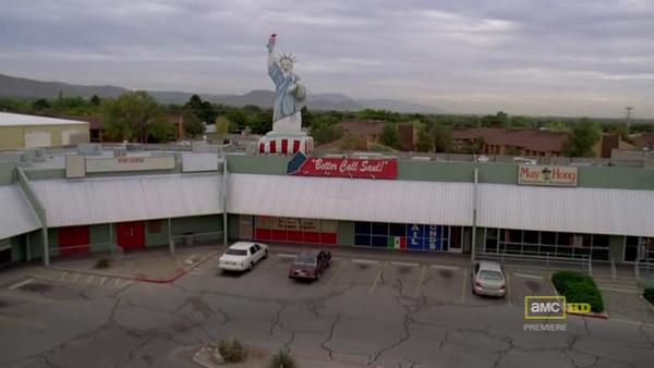 This was used as the filming location for the Law Offices of Saul Goodman on the TV series Breaking Bad.