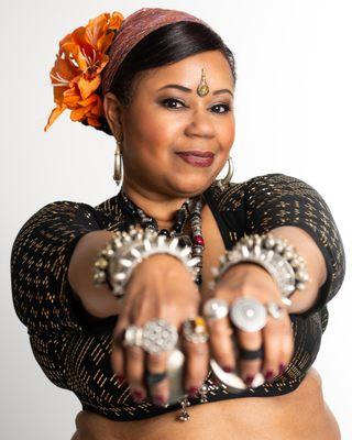 Maria "Naja" Richardson - Studio Owner, Certified Fat Chance Belly Dance Instructor; Director, Tribe Hamsa Belly Dance