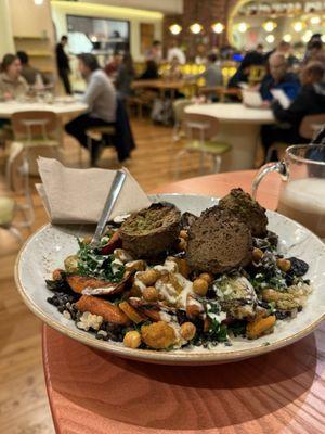 Autumn falafel grain bowl