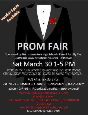 Norristown High Prom Fair March 30, 2019 1-5pm