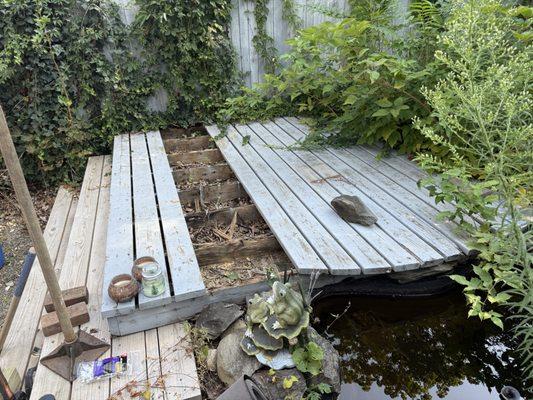 Fixing old deck