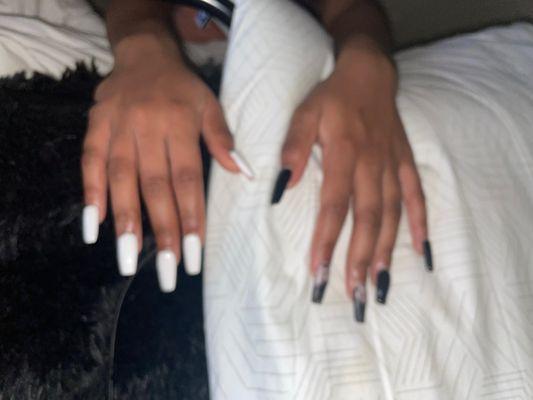 Tons of acrylic was used after I repeatedly asked for him to make the acrylic thin since her finger are petite. The experience was horrible.