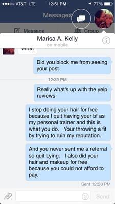 In response to Marisa Kelly's yelp review. Watch out for her lies!