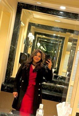 Loving my new hairstyle for our our end year party!