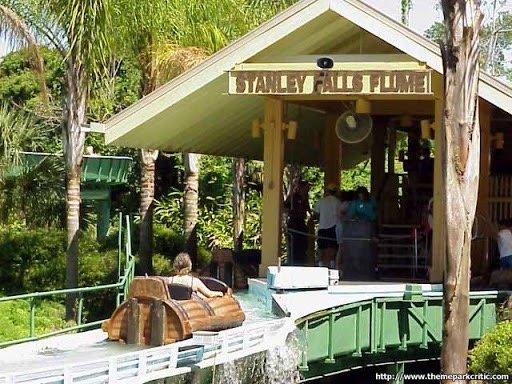 Stanley Falls Flume Log Splash Ride, Busch Gardens Theme Park, Tampa
