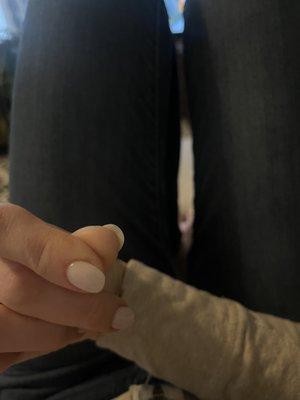 It's clean under my nails...