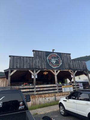 Outside the bar and grille