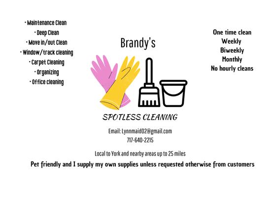 Brandy’s Spotless Cleaning