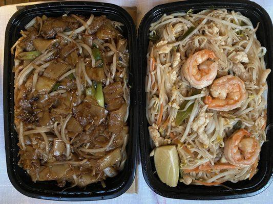 Beef Chow Foon & House Pad Thai
