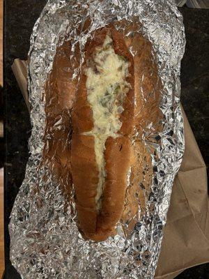 Steak and cheese with onions and peppers