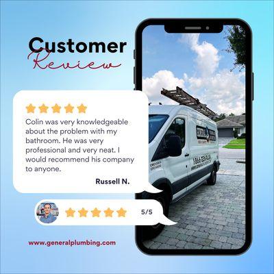 Happy customers and 5 star service.