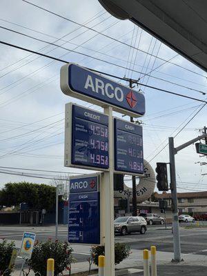Gas prices as of 3-1-25