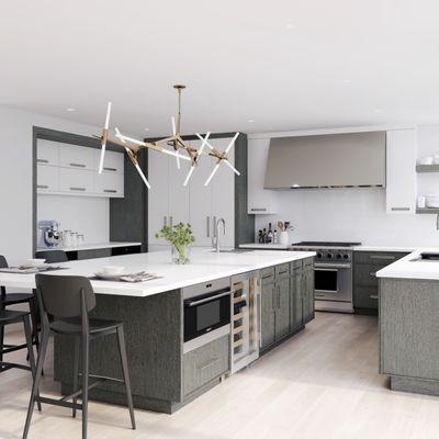 White Oak Kitchen
Shale with light wash