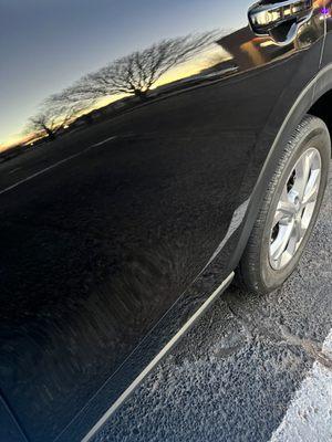 A picture of my rear, driver side door.