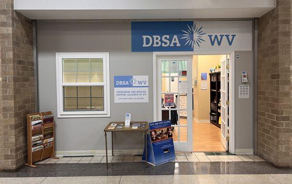 Front of DBSA WV office at Mountaineer Mall