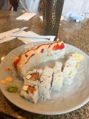 Pony tail Philadelphia Roll