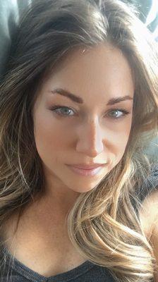 Brown henna and brow lamination