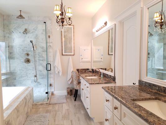 Bathroom Countertops, Flooring and Backsplash