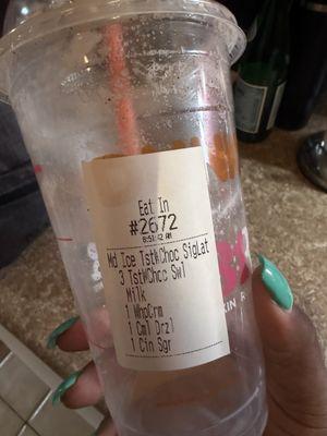 White Chocolate Ice Coffee