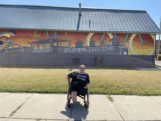 I discovered this new mural when I arrived in Shipshewana on the Pumpkinvine Nature Trail