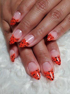 Nail extensions and art by Raquel