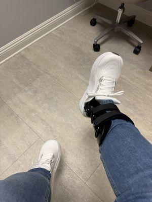 My ankle brace so I won't over pronate as much. It does help.