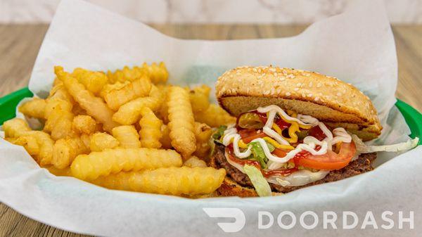 Cheeseburger Combo
Comes with a free SMALL drink!