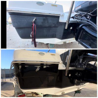 paint correction, restore your boat back to life.