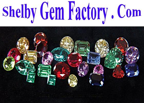 Some of the gems we make, and our building.