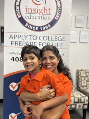 Our Co-Founder Purvi Mody and her son, a future Insight kid circa Class of 2036!